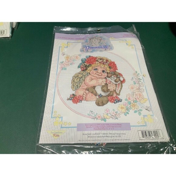 Dreamsicles Cross Stitch Kit "Heavens Gift" With Floss Aida & Needle - Picture 1 of 2